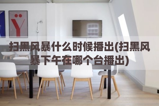 扫黑风暴什么时候播出(扫黑风暴下午在哪个台播出)
