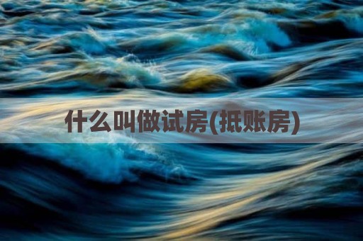 什么叫做试房(抵账房)