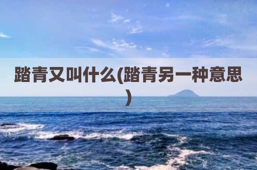 踏青又叫什么(踏青另一种意思)