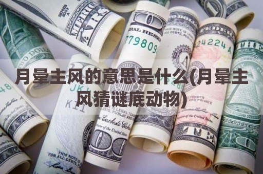 月晕主风的意思是什么(月晕主风猜谜底动物)