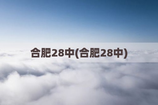 合肥28中(合肥28中)