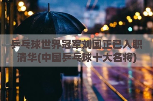 乒乓球世界冠军刘国正已入职清华(中国乒乓球十大名将)