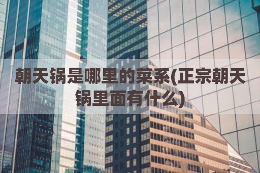 朝天锅是哪里的菜系(正宗朝天锅里面有什么)