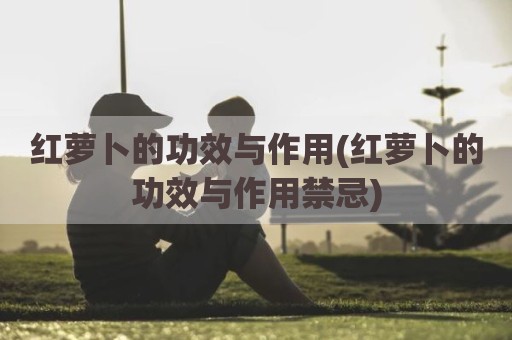 红萝卜的功效与作用(红萝卜的功效与作用禁忌)