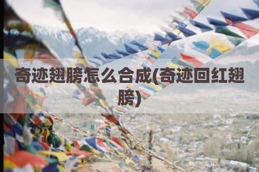 奇迹翅膀怎么合成(奇迹回红翅膀)