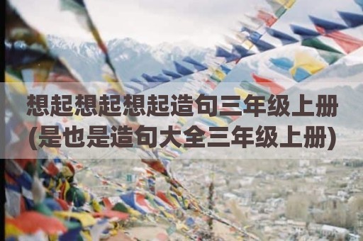 想起想起想起造句三年级上册(是也是造句大全三年级上册)