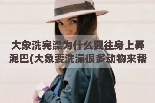 大象洗完澡为什么要往身上弄泥巴(大象要洗澡很多动物来帮忙)