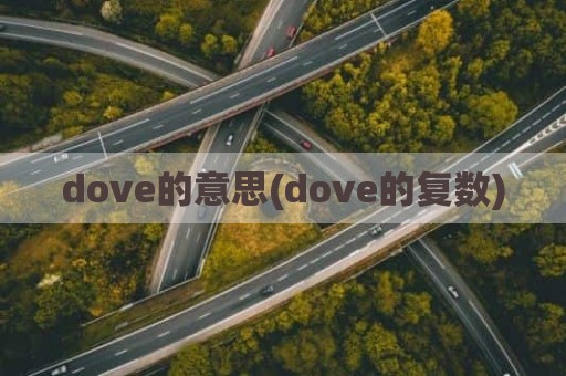 dove的意思(dove的复数)