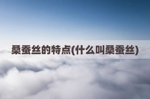 桑蚕丝的特点(什么叫桑蚕丝)