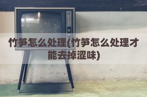 竹笋怎么处理(竹笋怎么处理才能去掉涩味)