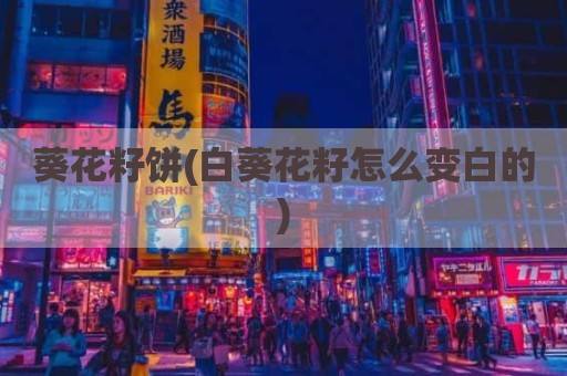 葵花籽饼(白葵花籽怎么变白的)