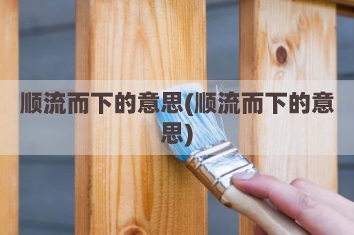 顺流而下的意思(顺流而下的意思)