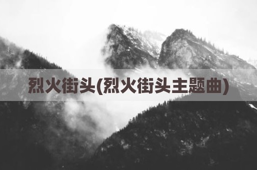 烈火街头(烈火街头主题曲)