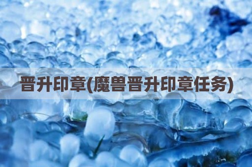 晋升印章(魔兽晋升印章任务)