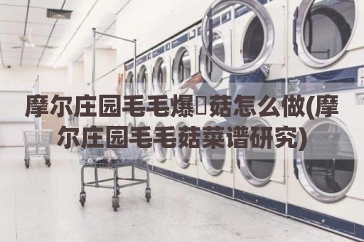 摩尔庄园毛毛爆囧菇怎么做(摩尔庄园毛毛菇菜谱研究)