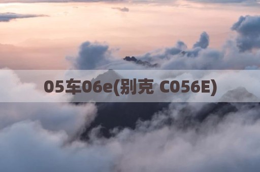 05车06e(别克 C056E)