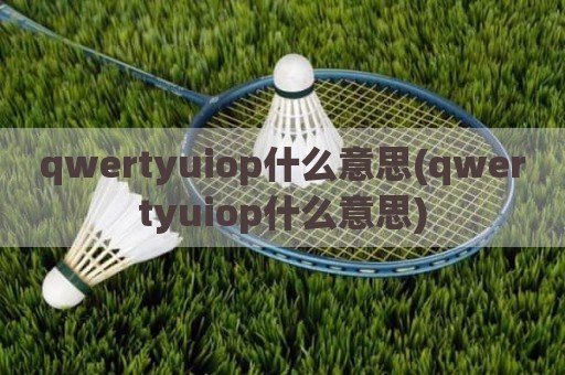 qwertyuiop什么意思(qwertyuiop什么意思)
