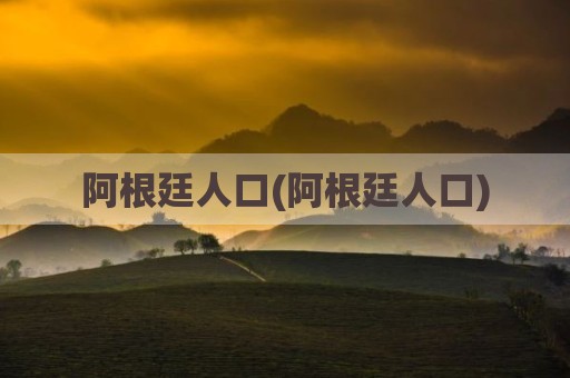 阿根廷人口(阿根廷人口)