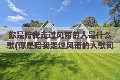 你是陪我走过风雨的人是什么歌(你是陪我走过风雨的人歌词)