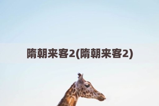 隋朝来客2(隋朝来客2)