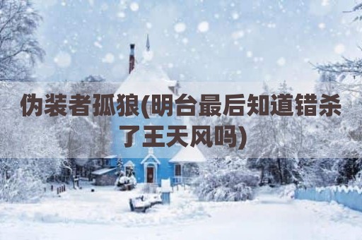 伪装者孤狼(明台最后知道错杀了王天风吗)