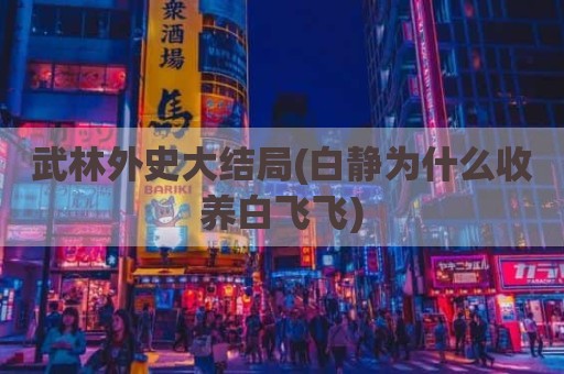 武林外史大结局(白静为什么收养白飞飞)
