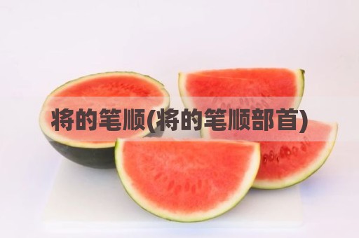将的笔顺(将的笔顺部首)