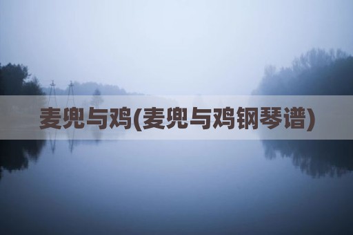 麦兜与鸡(麦兜与鸡钢琴谱)