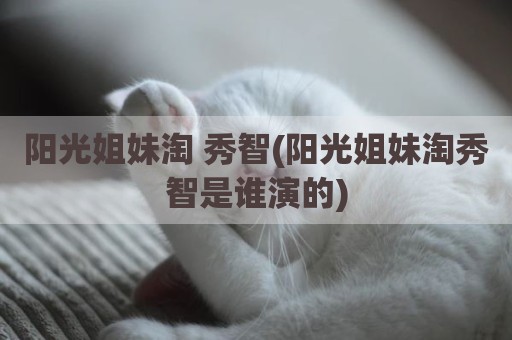 阳光姐妹淘 秀智(阳光姐妹淘秀智是谁演的)