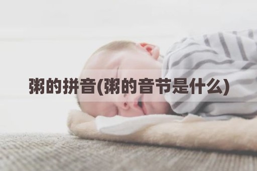 粥的拼音(粥的音节是什么)