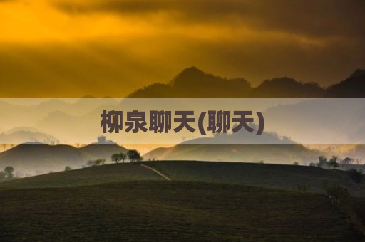 柳泉聊天(聊天)