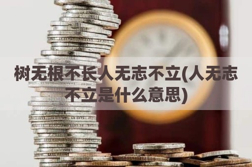 树无根不长人无志不立(人无志不立是什么意思)
