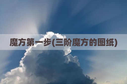 魔方第一步(三阶魔方的图纸)