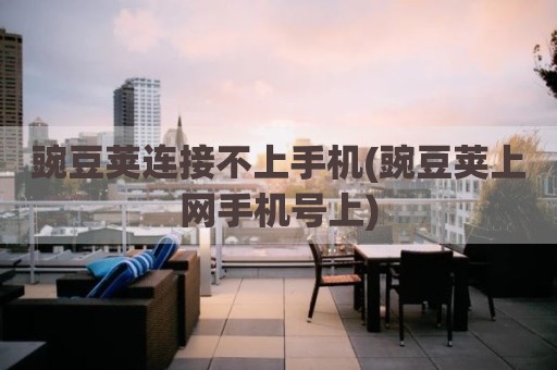 豌豆荚连接不上手机(豌豆荚上网手机号上)