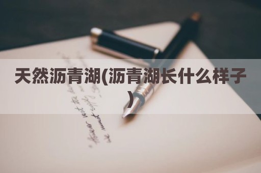 天然沥青湖(沥青湖长什么样子)