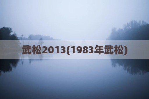 武松2013(1983年武松)
