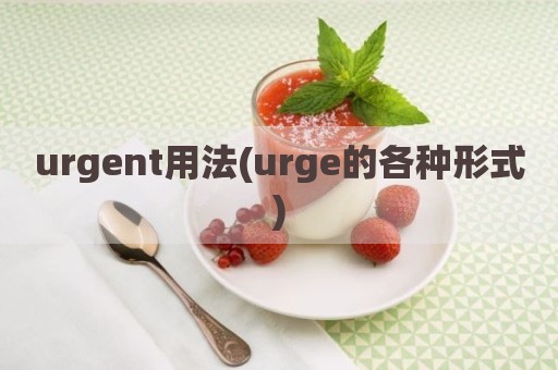 urgent用法(urge的各种形式)