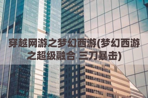 穿越网游之梦幻西游(梦幻西游之超级融合 三刀暴击)