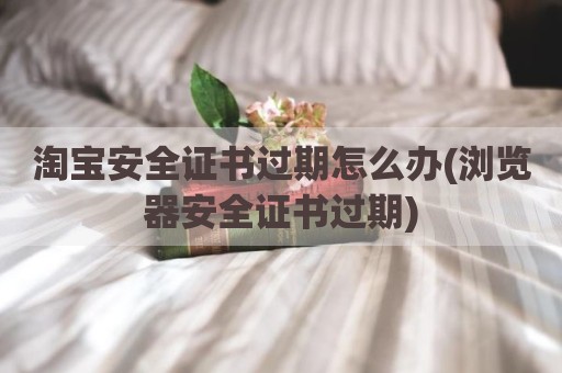 淘宝安全证书过期怎么办(浏览器安全证书过期)