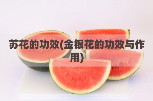 苏花的功效(金银花的功效与作用)