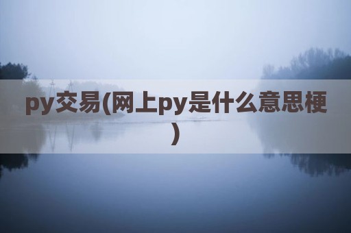 py交易(网上py是什么意思梗)