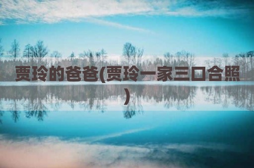 贾玲的爸爸(贾玲一家三口合照)
