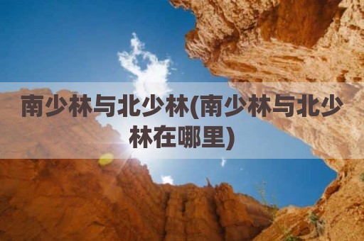 南少林与北少林(南少林与北少林在哪里)