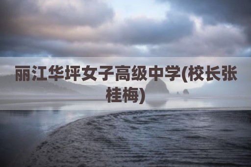 丽江华坪女子高级中学(校长张桂梅)