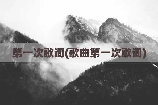 第一次歌词(歌曲第一次歌词)