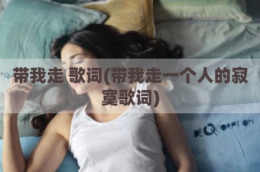 带我走 歌词(带我走一个人的寂寞歌词)