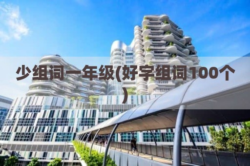 少组词一年级(好字组词100个)