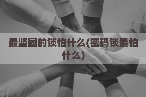 最坚固的锁怕什么(密码锁最怕什么)
