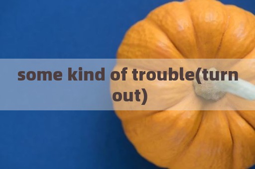 some kind of trouble(turn out)