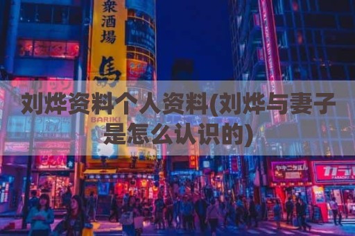刘烨资料个人资料(刘烨与妻子是怎么认识的)